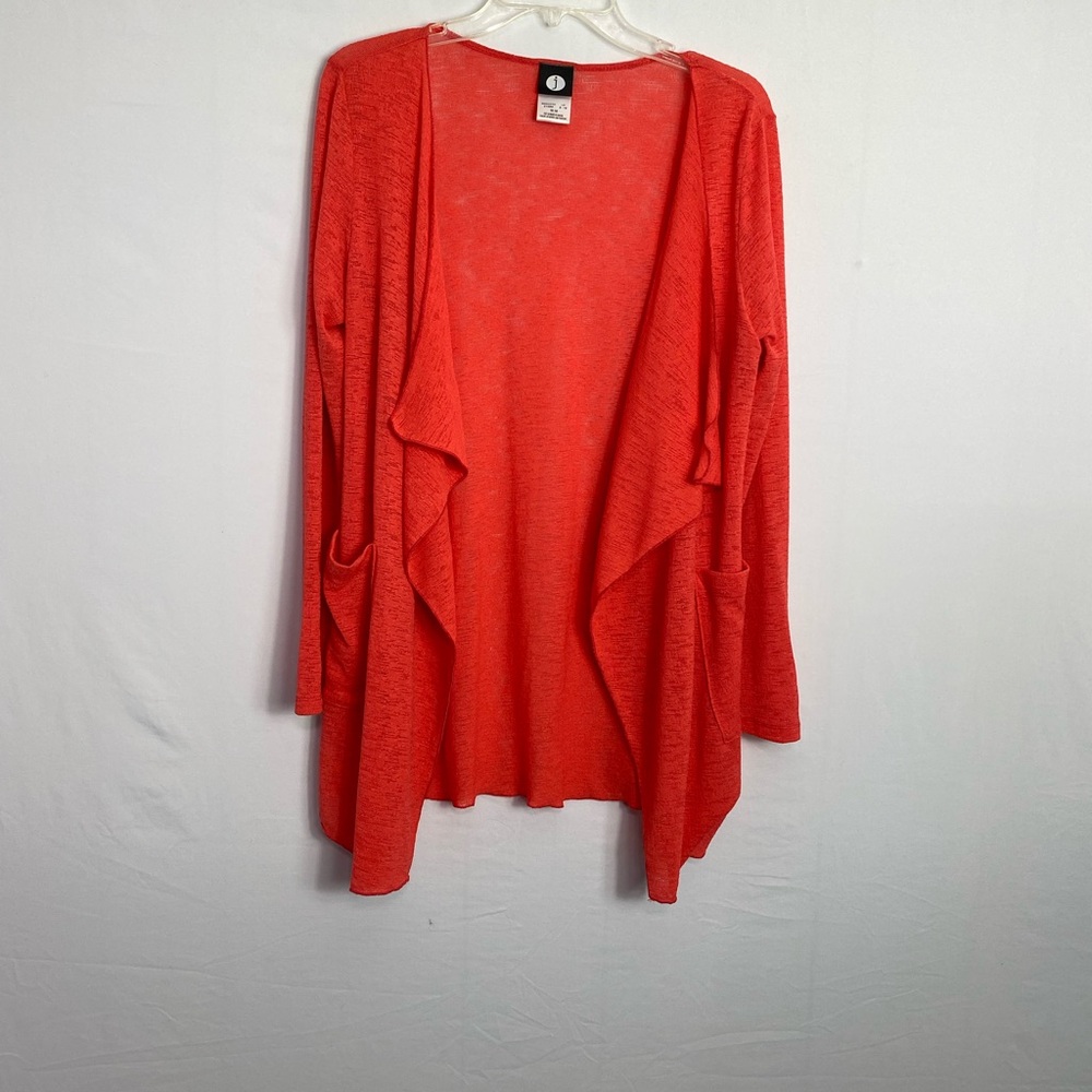 Women's Open Front Cardigan Sweater - Red
